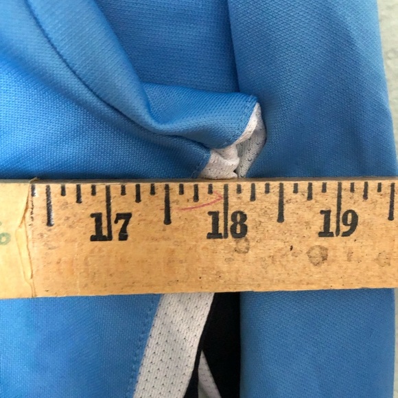 Nike Blue V-Neck Long Sleeve Shirt Dri-Fit Women Medium - Picture 3 of 6